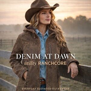 🤎 Cripple Creek Ranchwear Hooded Utility Jacket – Size Small